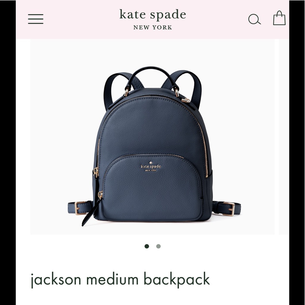 Kate Spade Jackson medium backpack nightcap (navy) - Picture 12 of 13
